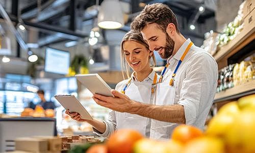 rafazzi lavoranbo in supermercato